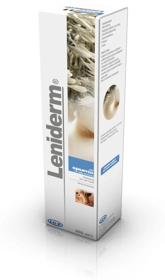 LENIDERM - Spuma al latte di avena 200 mL